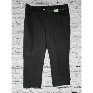 Marina Rinaldi Made in Italy  Casual Pants Cotton Chino Khaki Brown Eggplant Col